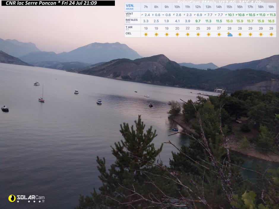 Webcam CNR lac Serre Poncon fr - solarcam.fr