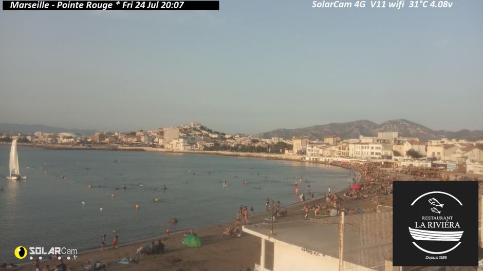 Webcam Marseille - Pointe Rouge fr - solarcam.fr