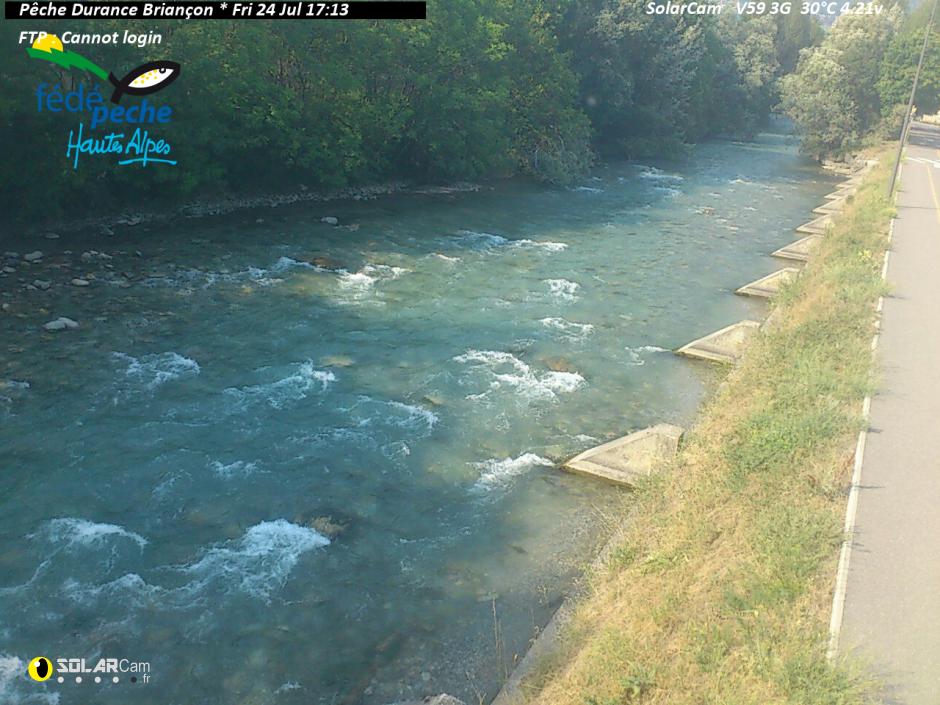 Webcam Pêche Durance Briançon fr - solarcam.fr