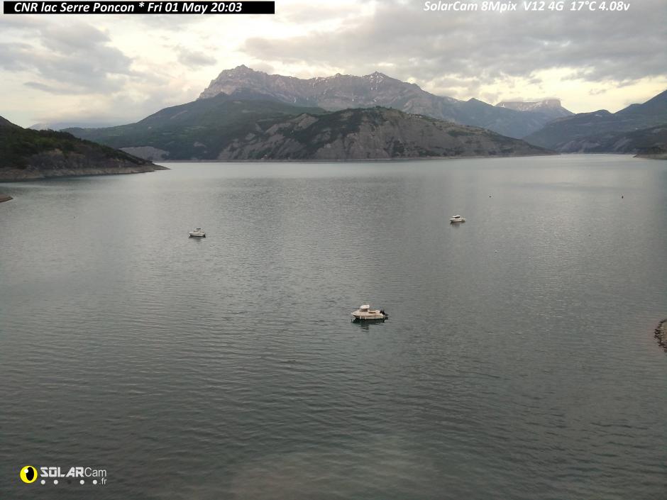 Webcam CNR lac Serre Poncon fr - solarcam.fr