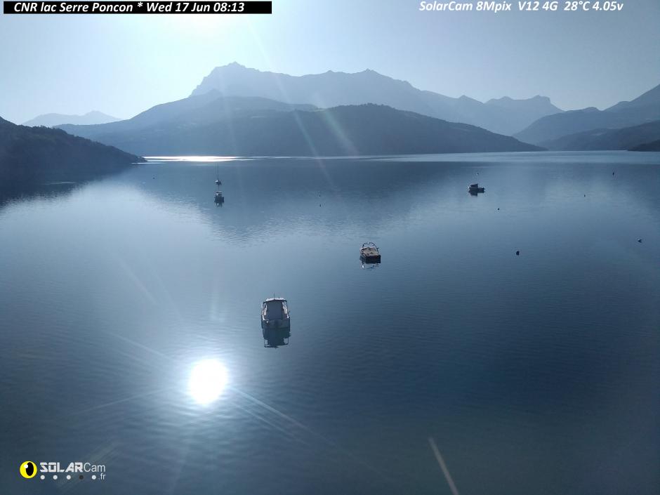 Webcam CNR lac Serre Poncon fr - solarcam.fr