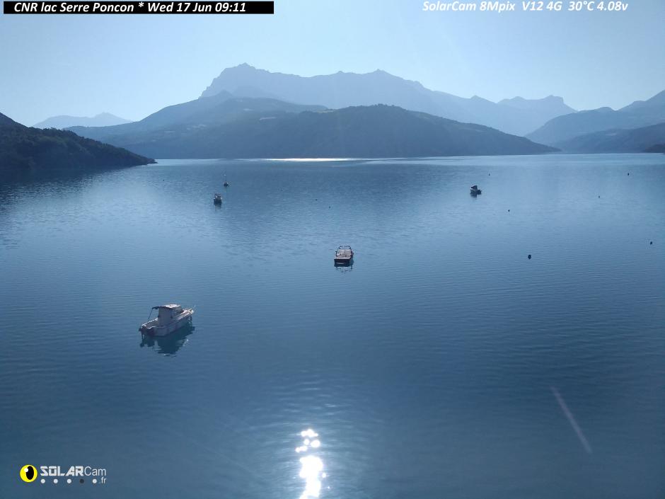 Webcam CNR lac Serre Poncon fr - solarcam.fr