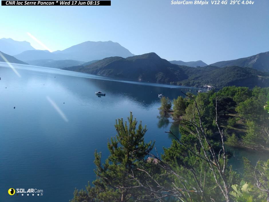 Webcam CNR lac Serre Poncon fr - solarcam.fr