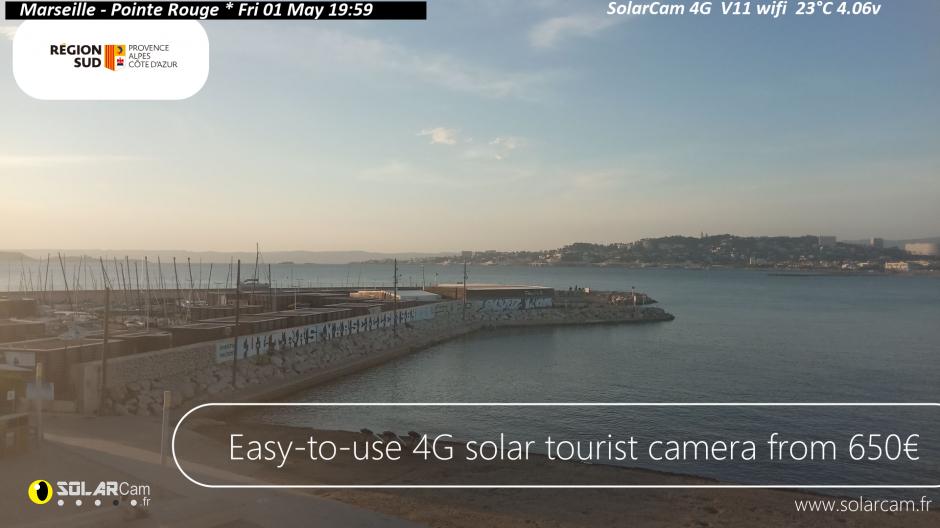 Webcam Marseille - Pointe Rouge fr - solarcam.fr