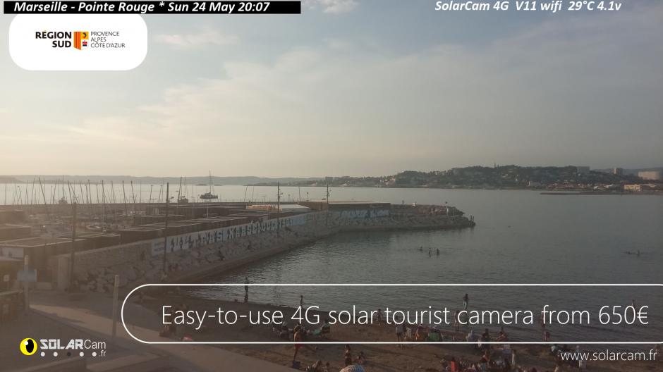 Webcam Marseille - Pointe Rouge fr - solarcam.fr