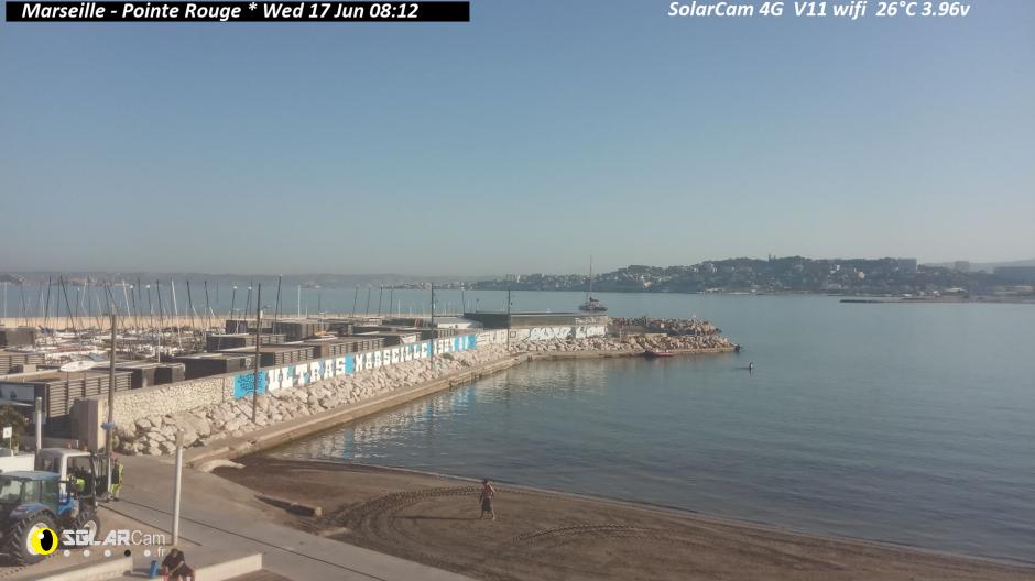 Webcam Marseille - Pointe Rouge fr - solarcam.fr