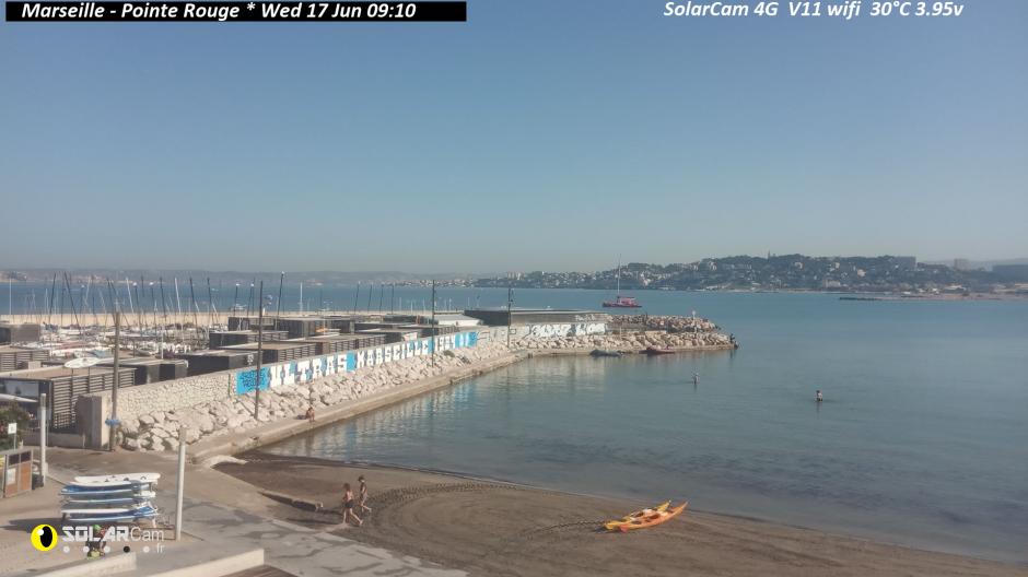 Webcam Marseille - Pointe Rouge fr - solarcam.fr
