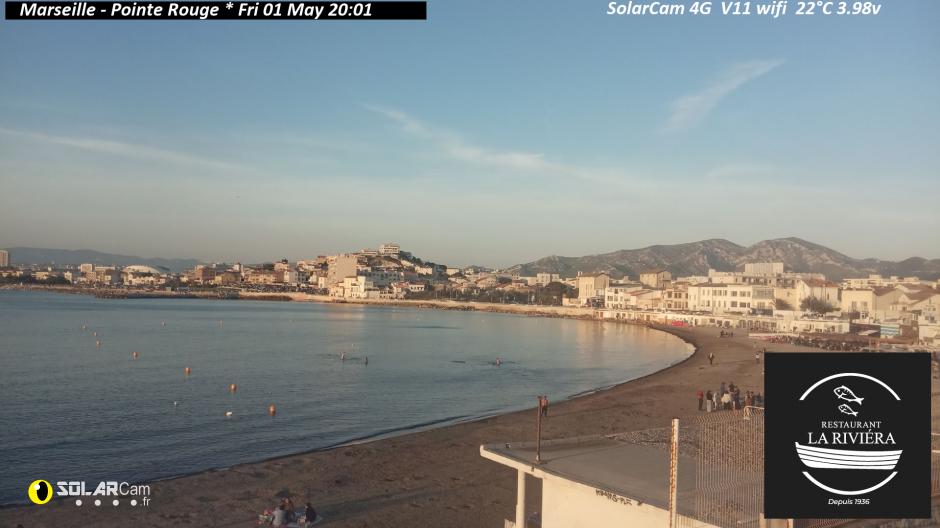 Webcam Marseille - Pointe Rouge fr - solarcam.fr