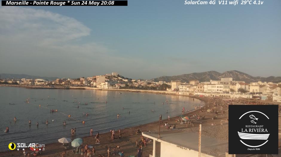 Webcam Marseille - Pointe Rouge fr - solarcam.fr