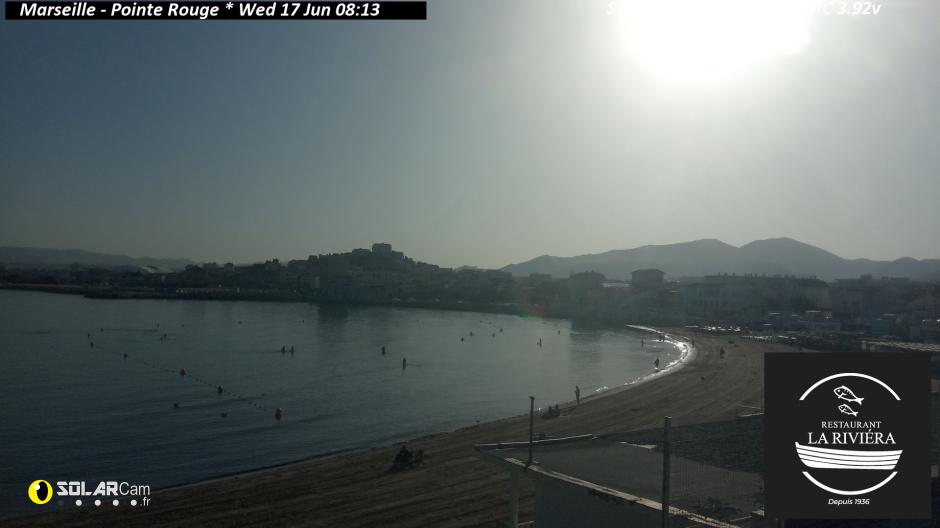 Webcam Marseille - Pointe Rouge fr - solarcam.fr