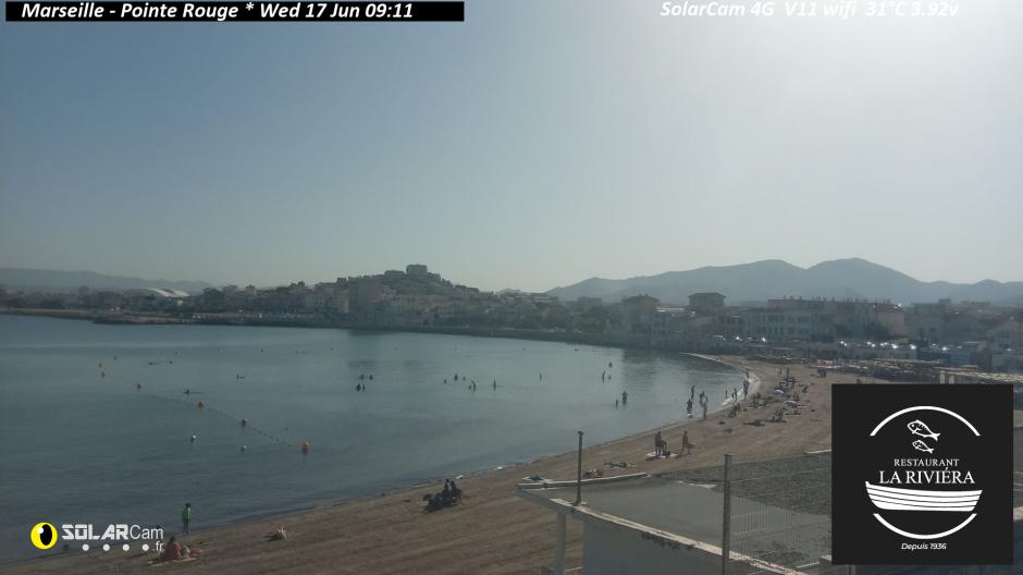 Webcam Marseille - Pointe Rouge fr - solarcam.fr