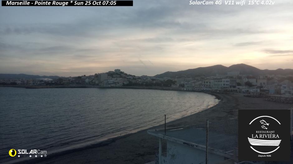 Webcam Marseille - Pointe Rouge fr - solarcam.fr