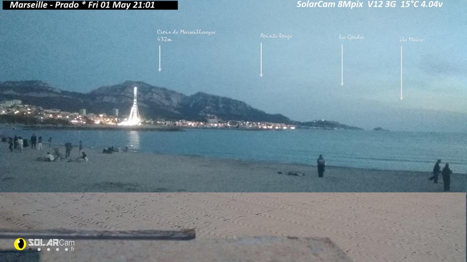 Webcam Marseille - Prado fr - solarcam.fr