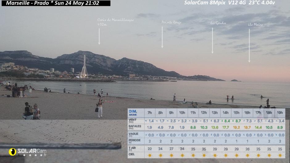 Webcam Marseille - Prado fr - solarcam.fr