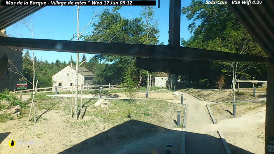 Webcam Mas de la Barque - Village de gites fr - solarcam.fr