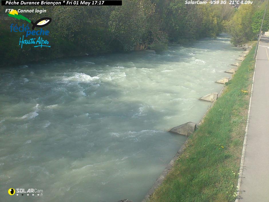 Webcam Pêche Durance Briançon fr - solarcam.fr