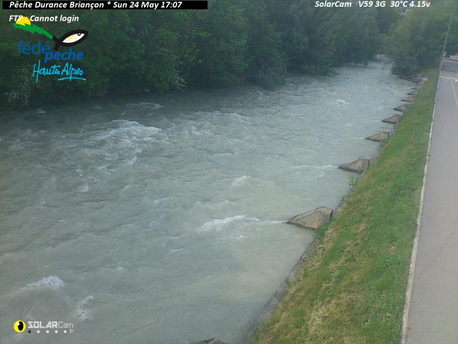 Webcam Pêche Durance Briançon fr - solarcam.fr