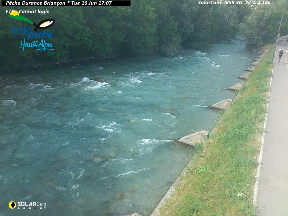 Webcam Pêche Durance Briançon fr - solarcam.fr